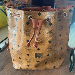 MCM drawstring shoulder bag